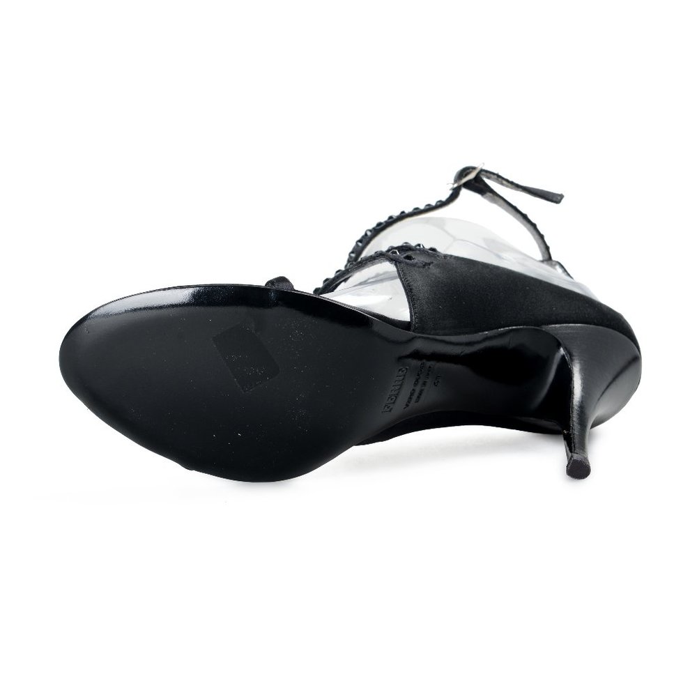 Gianfranco Ferre  Satin Leather Sandals - Picture 7 of 9